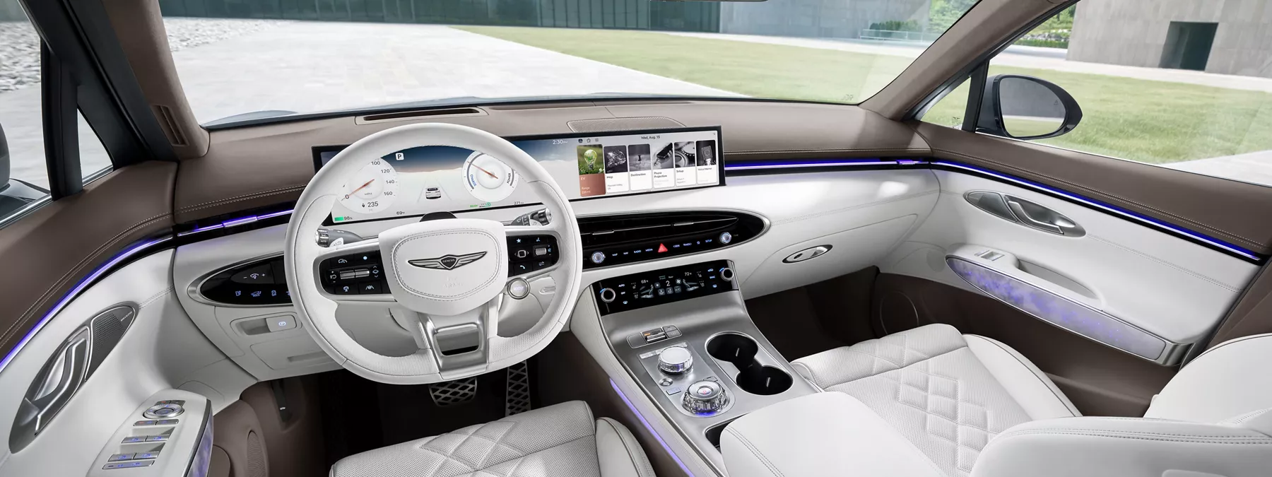 Interior Interior Pov View From Driver Side Seat Of The Genesis Electrifi