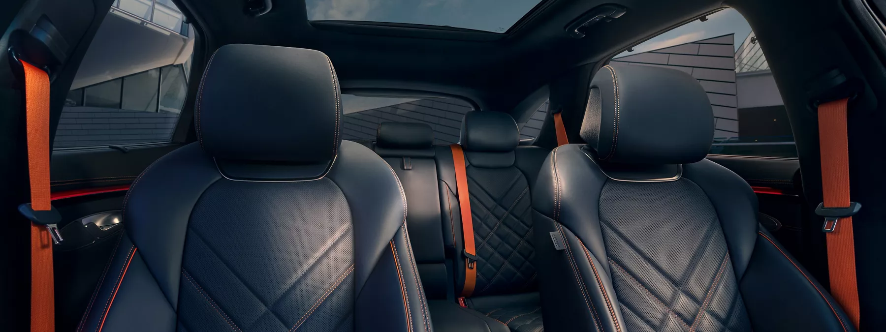 Interior Interior Close Up Of 2026 Genesis Gv70 Quilted Leather Seating I