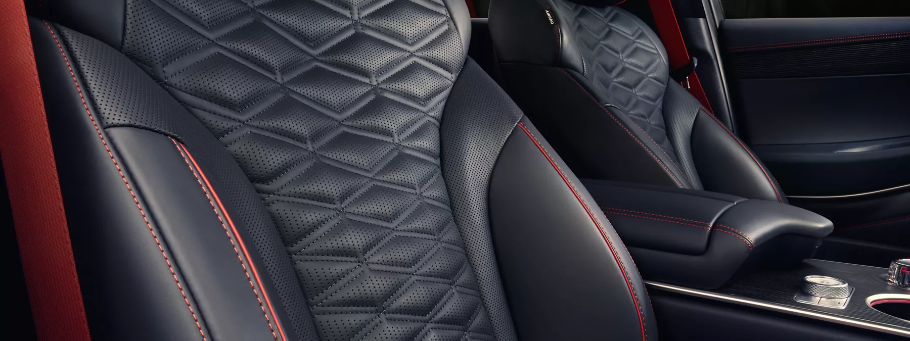 Interior Interior Passenger Side View Of Nappa Leather Seats In Ultramari